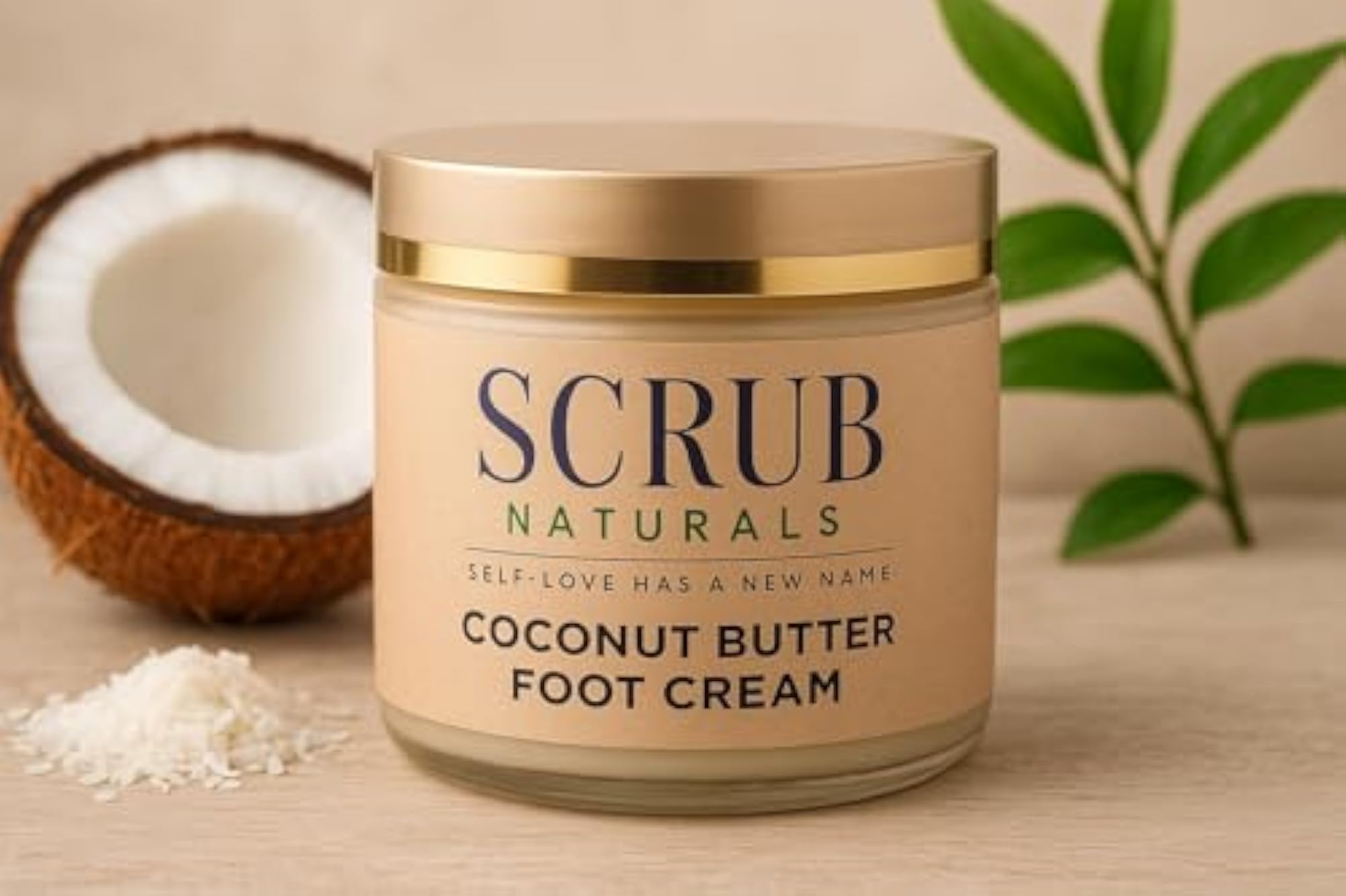 Organic Coconut Butter Foot Cream for Cracked Heels